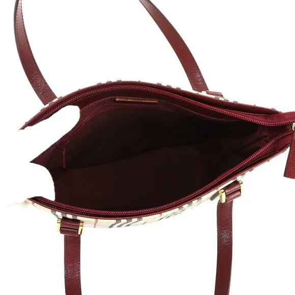 BURBERRY Beige Leather Tote Bag - Picture 6 of 9